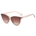 Large Frame Cat Eye Sunglasses Women New Retro Minimalist Style Gradient Sun Glasses High Quality Eyeglasses UV400.