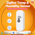 Tuya ZigBee WiFi Temperature and Humidity Sensor Smart Home Indoor Humidity Sensor Works with Alexa  Smart Life APP. 