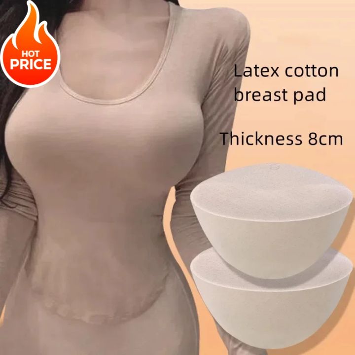 8CM Thicken Push Up Bra Pads Removable Breast Enhancer Inserts for Bikini Swimsuit Lingerie Chest Lift Padded Inserts Accessorie