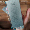Sy Tools Electroplated Diamond Sharpening Stone with Honeycomb Pattern – Non-Slip Foam Backing, Multi-Grit (80#-3000#), 150x62mm. 