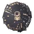 New Black Poker No Color Playing Cards Waterproof PVC Plastic Poker Tourism Souvenir. 