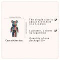 50 Piece Bearbrick Stickers Waterproof DIY For Phones Laptop Car Sticker Creative Home Decal. 