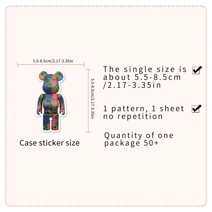 50%20Piece%20Bearbrick%20Stickers%20Waterproof%20DIY%20For%20Phones%20Laptop%20Car%20Sticker%20Creative%20Home%20Decal%20-%20Image%204