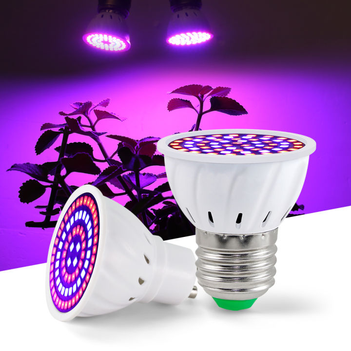 LED Grow Full Spectrum Bulb E27 E14 GU10 MR16 220V Greenhouse ...