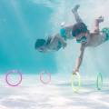Nabaiji 4 PCs weighted hoop (multicolor) children's pool toys fast delivery. 