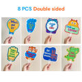 8Pcs Manage Your Class Signs Management Paddles Teacher Action Directions Handheld Board Hand Held Fans Teaching Aids Montessori. 