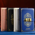 Retro Password Book A5 With Lock Diary Notebook Creative Traveler Compass Hand Ledger Student Notepad Stationery Secretly Note. 