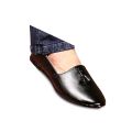 Men's Traditional Khussa Pumpy Shoes  - Black Color. 