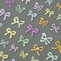 Japanese Kawaii Colorful White Line Bowknot 5D Self Adhesive Nail Art Decorations Stickers Ribbon Cute Decals Nail Stickers. 