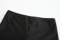 2pcs Women's Solid Color High Stretch Slimming Swim Shorts - Casual Beach Bottoms. 