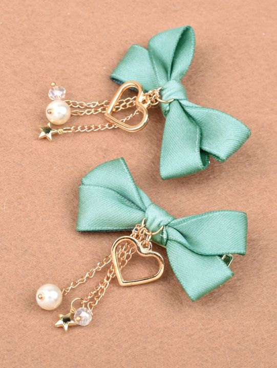 Fashion%202%20Pcs%20Bow%20Tie%20Hairpin%20For%20Girl%20With%20Metal%20Heart%20and%20Golden%20Pearl%20Baby%20and%20Lady%20Silk%20Hair%20Headpiece%20For%20Daily%20Dressing%20-%20Image%207