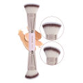 MAANGE Double Head Makeup Brushes 2 In 1 Flat/Angled Foundation Concealer Contour Brush for Blending Loose Powder Liquid Cream. 