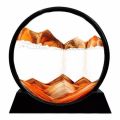 Moving Sand Art Picture Round Glass Frame Sandscapes 3D Deep Sea Display Sand Art Picture 10" Random Design Gift Item. 