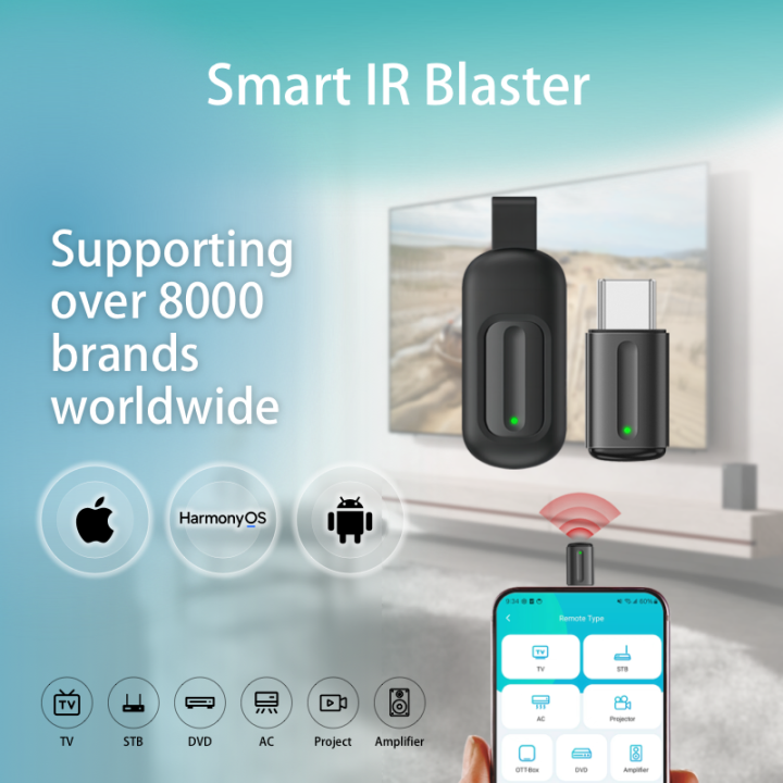 Smart IR Remote Controller Type-C Infrared Emitter with Phone App ...