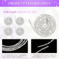 2 PCS Shiny Rhinestone Shoelaces - Suitable for Sports Shoes, Boots, Sports Pants, Hoodies - Daily Decorative Accessories. 