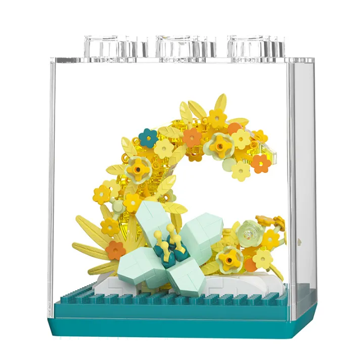 Qimeng%20Fun%20Microgranules%20Rose%20Eternal%20Flower%20Building%20Block%20Ornament%20Assembly%20Kit%20%20for%20Girls%207323-26%20-%20Image%205