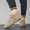 Ankle Boots For Men 2025 Spring Man Casual Sneakers Non Slip Khaki Work Mens Shoe Short Boots Loafers Lace Up Zapatillas Hombre.