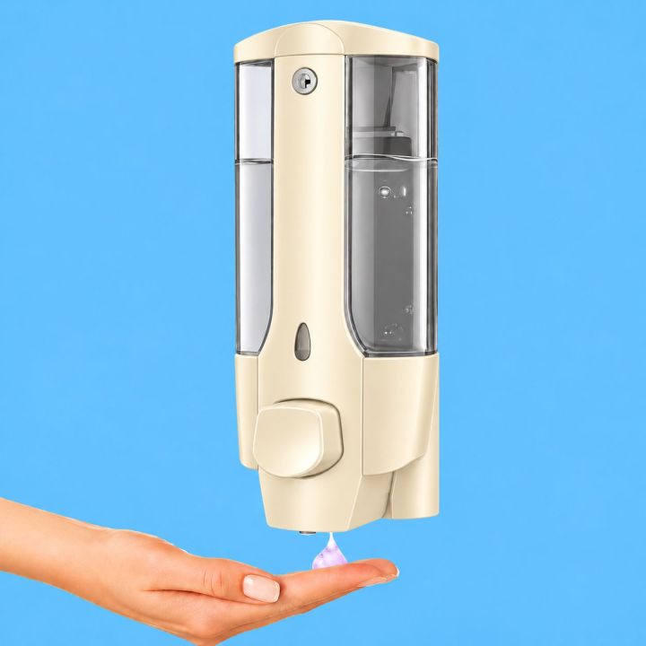 Soap%20Dispenser%20bottle%20Touch%20soap%20dispenser%20set%20for%20kitchen%20sink%20wall%20mounted%20for%20bathroom,%20washroom%20wash%20rooms%20foaming%20liquid%20hand%20soap%20dispenser%20manual%20with%20free%20wall%20mounted%20feature%20400ML%20Farpood%20Vilma%20-%20Image%206