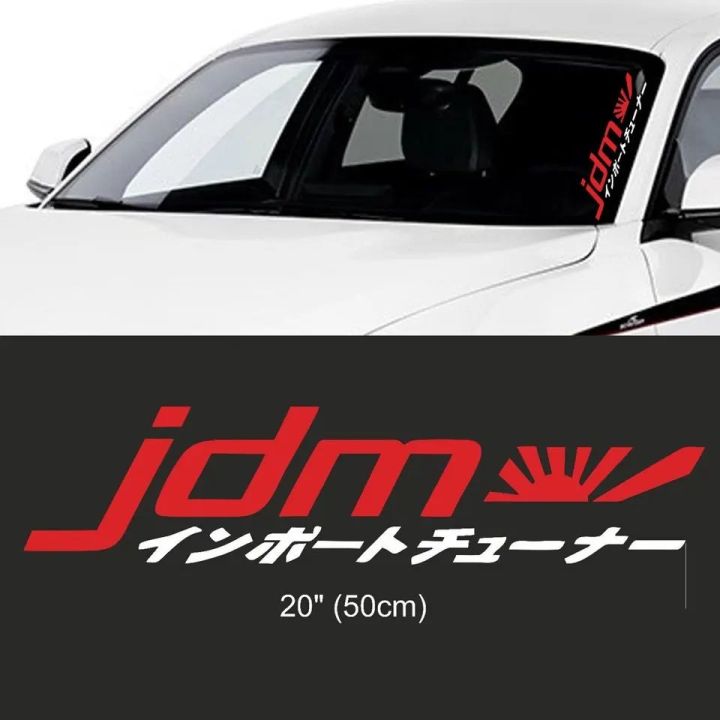 JDM kanji car sticker windshield windscreen for JDM Mugen front glass decal