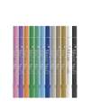 10pcs Metallic Color Markers for graffiti writing painting poster quick drying portable metal texture bright colour wide application acrylic base ink. 
