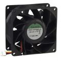 Fast 12V DC Cooling Fan for PC, Incubator, Laptop, Exhaust Fan - High Speed 3.1 Inch Computer Fan - Size 80x80x38mm. 