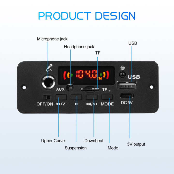 Bluetooth%205.0%2010W%20Amplifier%20MP3%20Decoder%20Board%20Wireless%20Music%20Player%205V%20Car%20FM%20Radio%20Module%20USB%20TF%20for%20Music%20Subwoofer%20Speaker%20-%20Image%204