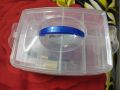 double layered jewellery box | plastic transparent |. 