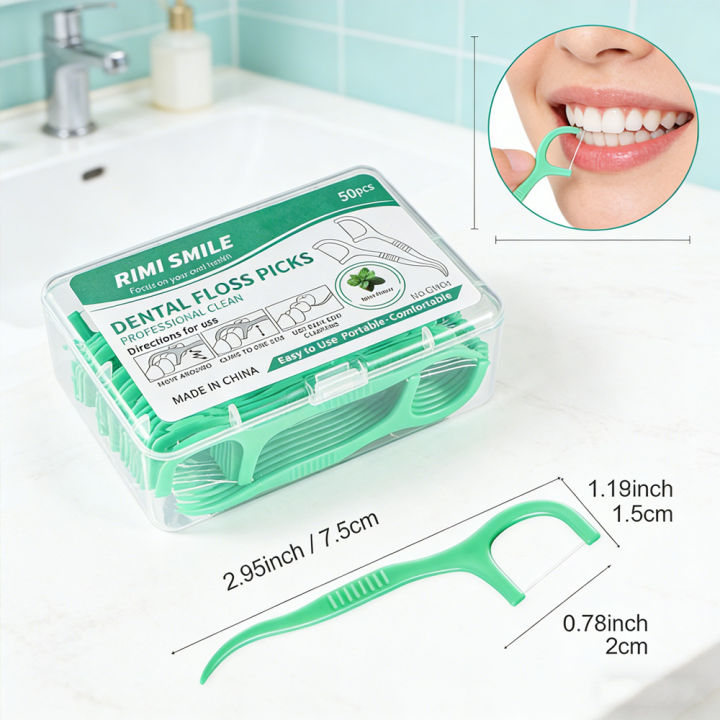 RIMI%20SMILE%2050/100/150Pcs%20Ultra%20Fine%20Mint%20Dental%20Floss%20Sticks%20Portable%20Box%20Easy%20Carry%20Teeth%20Cleaner%20For%20Daily%20Life%20Travel%20-%20Image%203