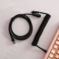 8k Aviation Plug-In Mechanical Keyboard Customization Spring Spiral Magnetic Shaft Keyboard Typec Multifunctional Charging Cable. 