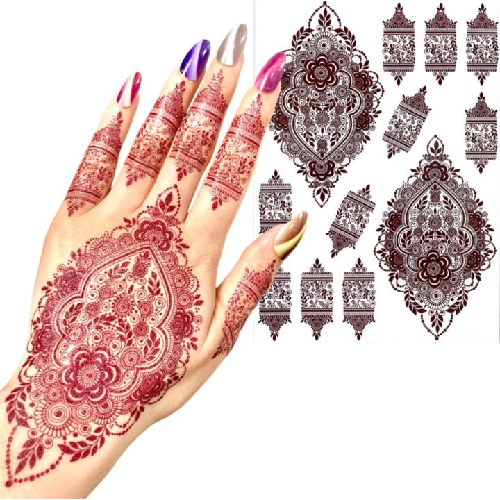 Henna%20stickers%20,%20Temporary%20Arabic%20design%20Henna%20Tattoo%20for%20both%20hands,%20Henna%20Tattoo%20-%20Image%2010