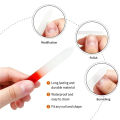 1pcs Professional Colorful Glass Nail Files strip Double-Sided Transparent Gradient Crystal Polished DIY Manicure Tools Supplies. 