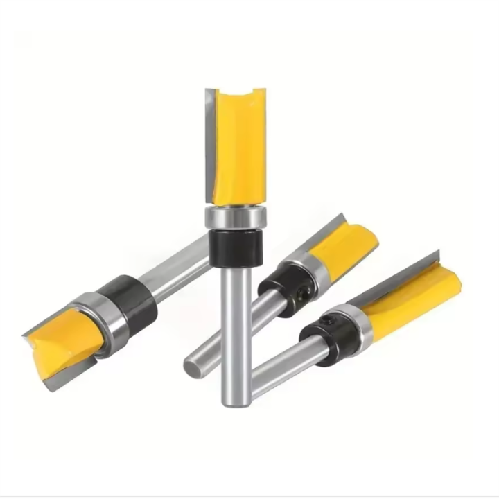 4pcs,1/4-Inch%20Shank%20Bearing%20Guided%20Pattern%20Router%20Bit%20-%20Woodworking%20Edge%20Trimming%20Tool%20with%20Double-Edged%20Straight%20Cutter%20-%20Image%203