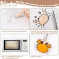5-10 Pcs Shrink Plastic Sheets Shrinky Dink Paper Semi-Transparent A5 Shrink Art Paper for Keychain Making Creative Craft. 
