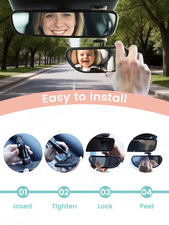 Forward%20Facing%20Baby%20Car%20Mirror%20-%20Clip%20On%20Car%20Mirror%20for%20Baby,%20100%25%20Shatterproof%20&%20Shakeproof,%20Newborn%20Essentials%20-%20Image%203