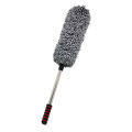 Dust broom nano microfiber chicken feather mop dust mop telescopic duster lightweight folding easy storage. 