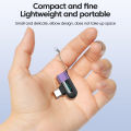 elough 6A Digital Display Type C to Type C OTG Adapter for 120W Fast Charging USB C Cable USB2.0 Connector Conventor. 
