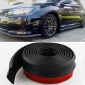 Car Front Bumper Lip Splitter Spoiler Rubber Skirt Protector Body Trim Bumper Lip Strip Car Side Skirt. 