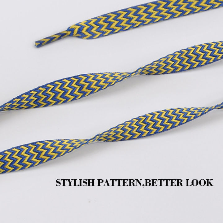 1%20Pair%20Wave%20Patterned%20Woven%20Shoelaces,%20Flat%20Shoe%20Laces%201.5cm%20Wide%20Shoelaces%20for%20Athletic%20Running%20Sneakers%20Shoes%20Boot%20Strings%20-%20Image%203