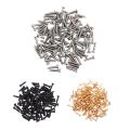 100 Pieces Iron Tuning Peg Tuner Mounting Heads Screws for Guitar Bass Ukulele Mandolin Musical Instrument Replacement Screws. 