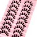 HBZGTLADFalse Eyelashes Cosplay Spiky Lashes Mink Dramatic Manga Anime Lashes Thick Fake Eyelashes Extensions Doll Strip Lashes. 