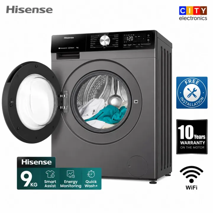 Hisens%209%20Kg%20Fully%20Automatic%20Front%20Loading%20Inverter%20WiFi%20Washing%20Machine%201400%20RPM%20WFQY9014EVJMS%20-%20Image%205
