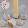4Pcs Silicone Chair Leg Caps Rectangle Square Round Non-slip Table feet Pads Protection Bottom Cover Pads Floor protector.