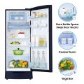 SAMSUNG RR20C2z226R/IM 192 Litres Direct Cooling Digital Inverter Single Door Refrigerator With Base Stand (Saffron Red). 