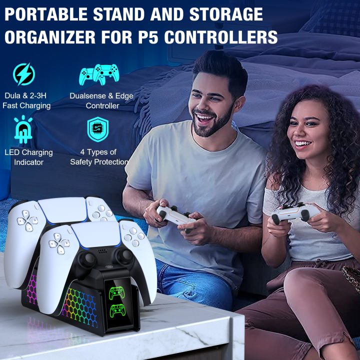 Bee's%20Nest%20For%20PS5/PS5%20Slim/PS5%20PRO%20BEBONCOOL%20FC401%20Dual%20Fast%20Controller%20Charger%20For%20PS5%20DualSense/DualSense%20Edge%20Gamepad%20-%20Image%207