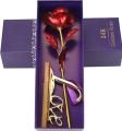 24k Rose Gift For With Love Stand & Lovely Love Box For Valentine Gift ( Total 3 Parts in a box).. 