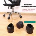 5Pcs Pulley Chair Foot Cover Computer Chair Rollers Fixer Office Universal Wheel Protector Wheel Anti-slip Foot Pad. 