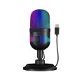 Dm Audio USB Microphone RGB Condensador Microphone Gaming Mic for Podcast Recording Studio Streaming Laptop Desktop Mobile. 