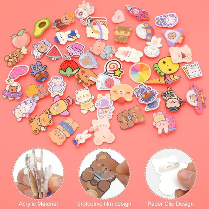 10-100PCS%20Cute%20Acrylic%20Animal%20Badges%20Pins%20Diversity%20Random%20Badges%20Decorative%20Clothing%20Bag%20Jackets%20Hat%20Backpacks%20For%20Kids%20Student%20-%20Image%205