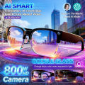 2026 New AI Smart Glasses 800W HD Camera Glasses Photo Recognition Video Record Translation Call Waterproof Sunglasses Men Women.