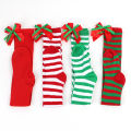 Christmas Ornaments Socks Striped Long Stockings Christmas Decorations High Socks for Girls Striped Knee Socks. 